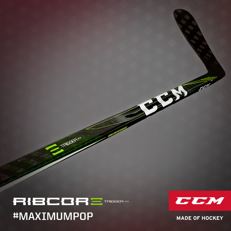 CCM Ribcore Reckoner Pro Stock Hockey Stick Grip 85 Flex Left H11 Sakic 6868 